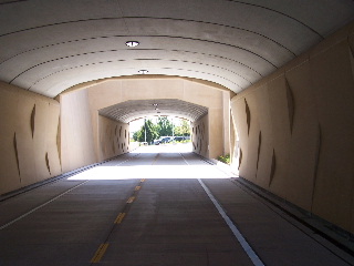 tunnel passing under Solidarity Drive